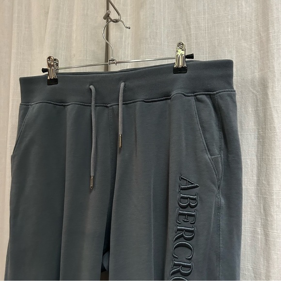 Abercrombie Soft AF blue relaxed embossed sweatpants size medium - Picture 3 of 13
